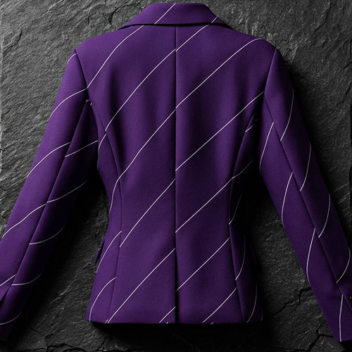 Damen Blazer "Creme Purple"