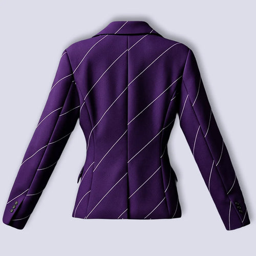Damen Blazer "Creme Purple"