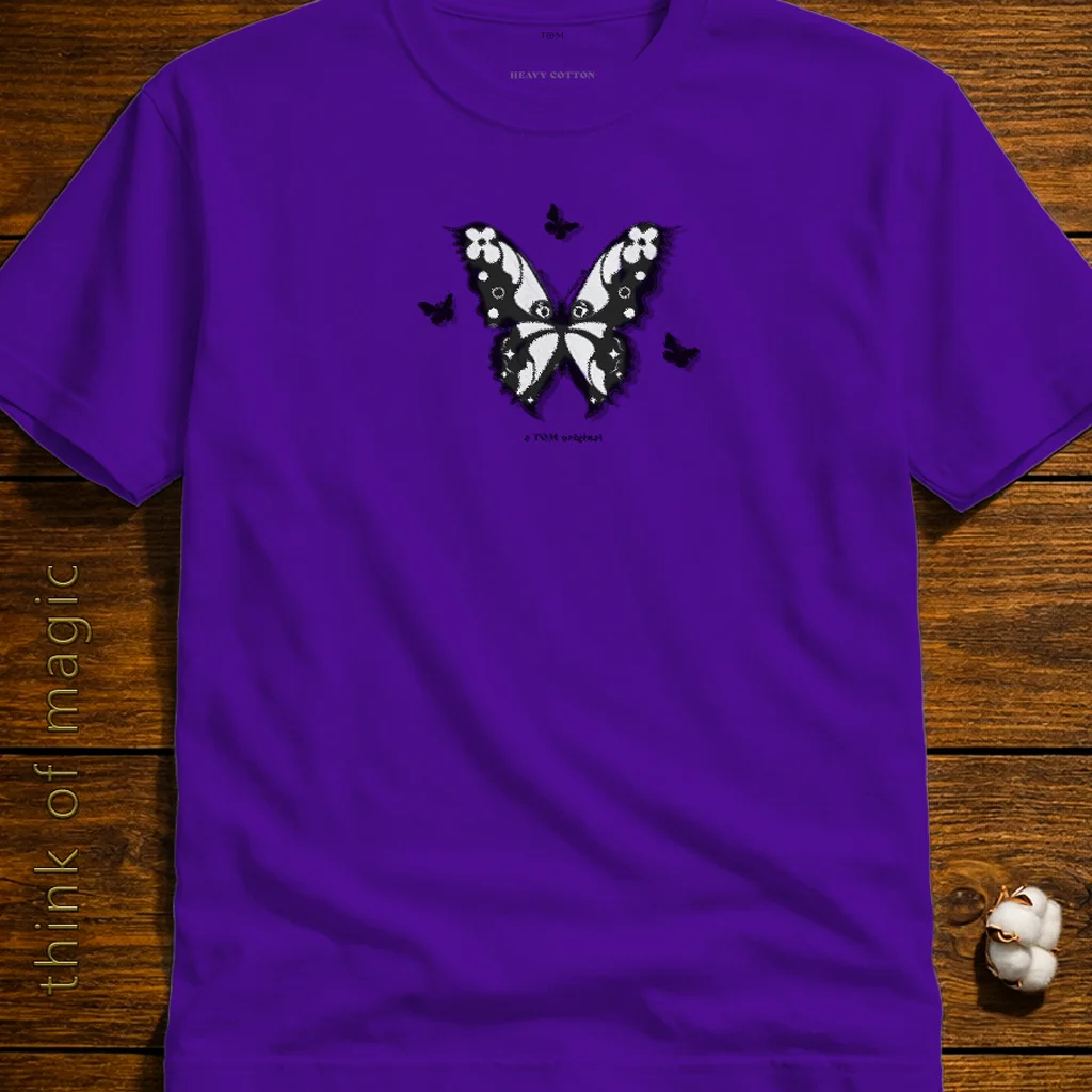 Damen T-Shirt "Black Butterfly" - Heavycotton