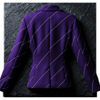 Tom Damen Blazer "Lines" - creme-dark purple