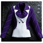 Tom Damen Blazer "Lines" - weiß-dark purple