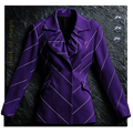 Tom Damen Blazer " Lines" - dark purple