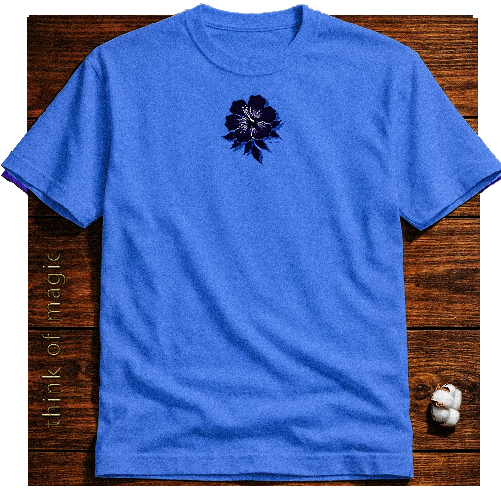 Tom Damen Shirt "Blue Hibiskus"-heavycotton