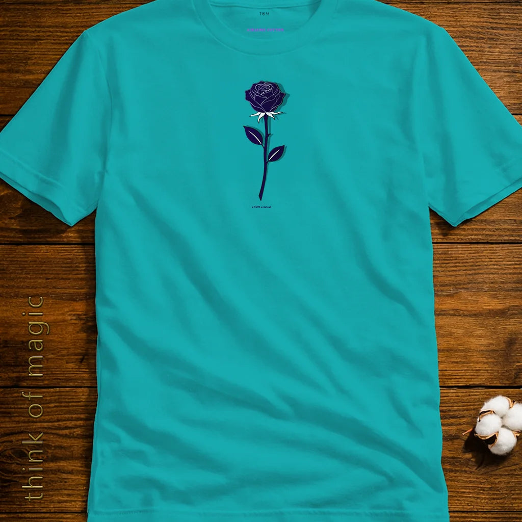 Damen T-Shirt "Blue Rose" - Airlume Cotton