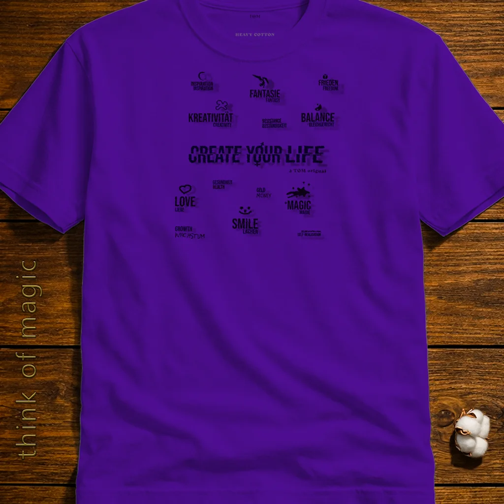 Damen T-Shirt "Create your Life" - Heavycotton
