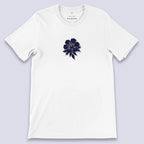 Casual Flower Shirt "Blue Hibiskus"