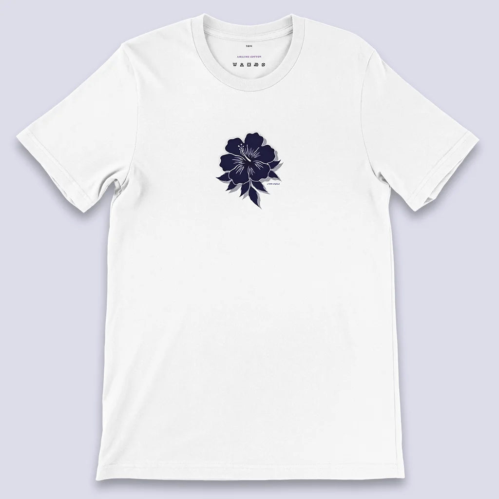 Shirt Damen "Blue Hibiskus"