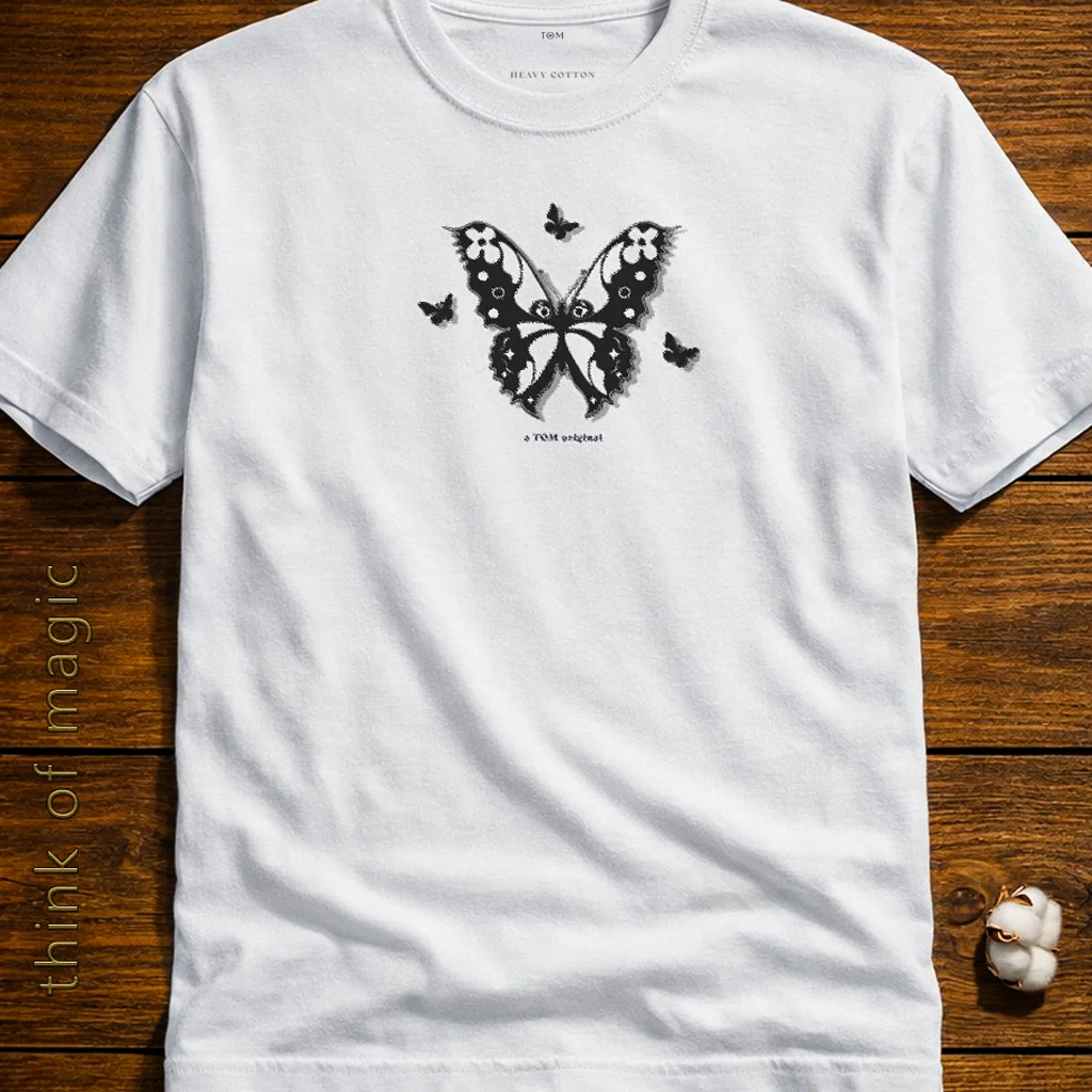 Damen T-Shirt "Black Butterfly" - Heavycotton