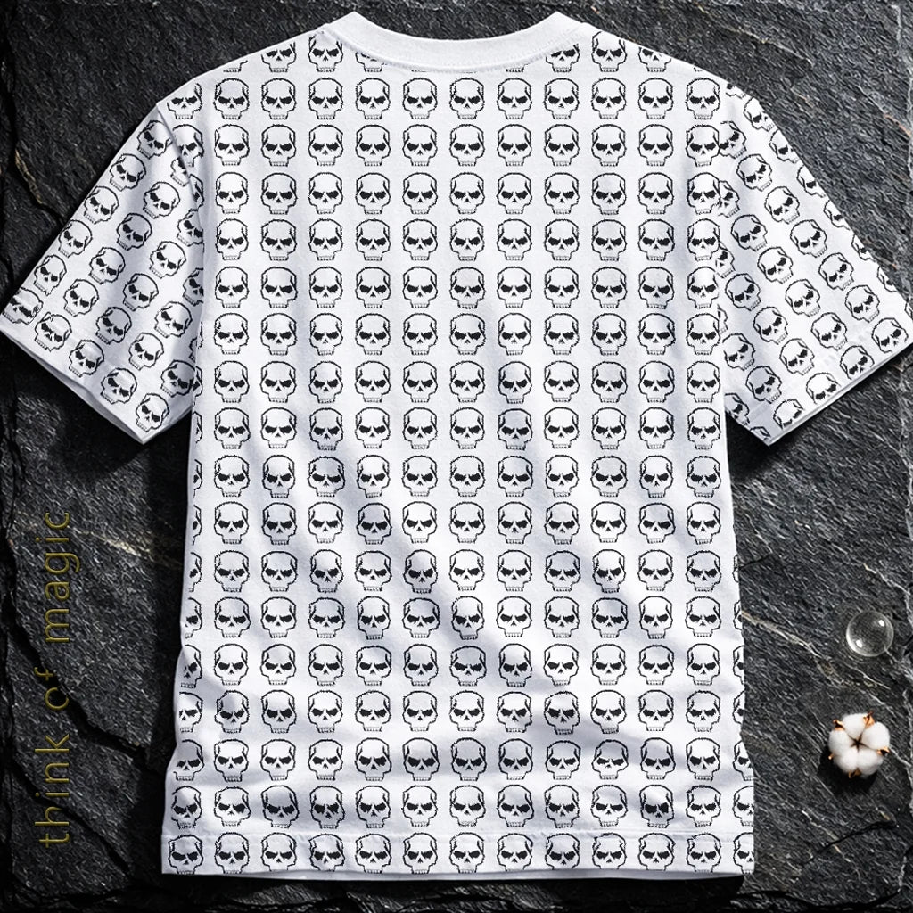 Damen T-Shirt "Skulls"-Weiß