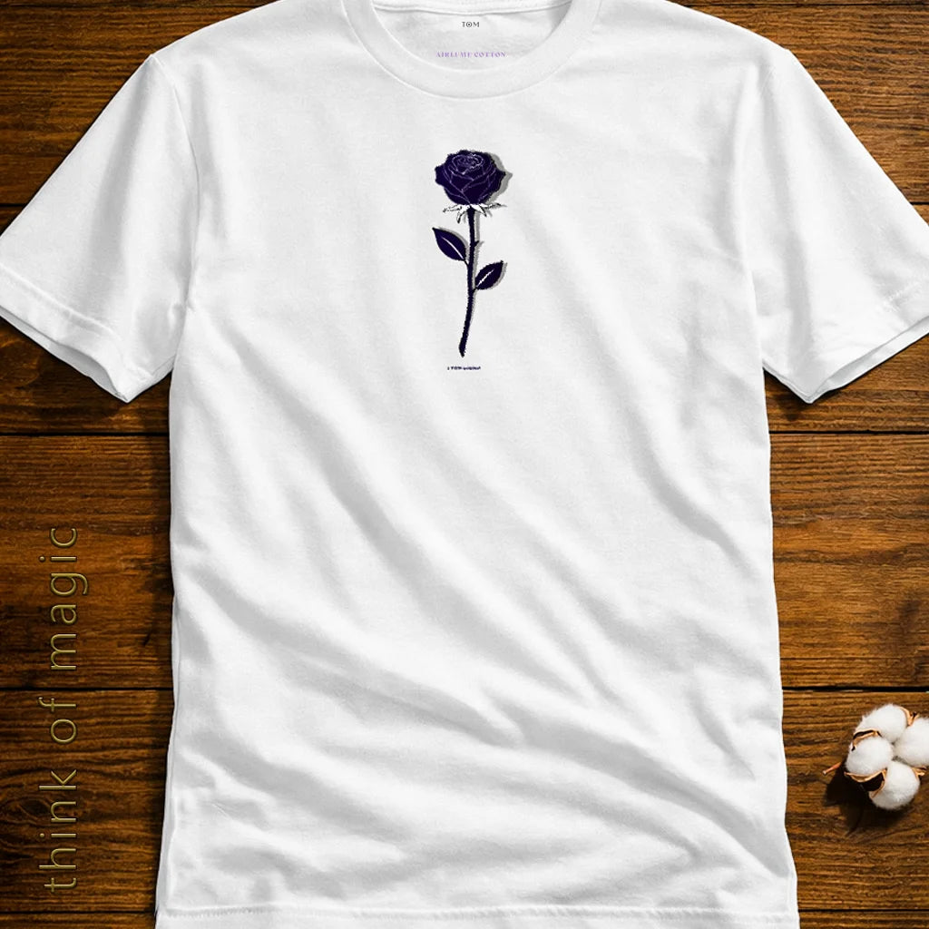 Damen T-Shirt "Blue Rose" - Airlume Cotton