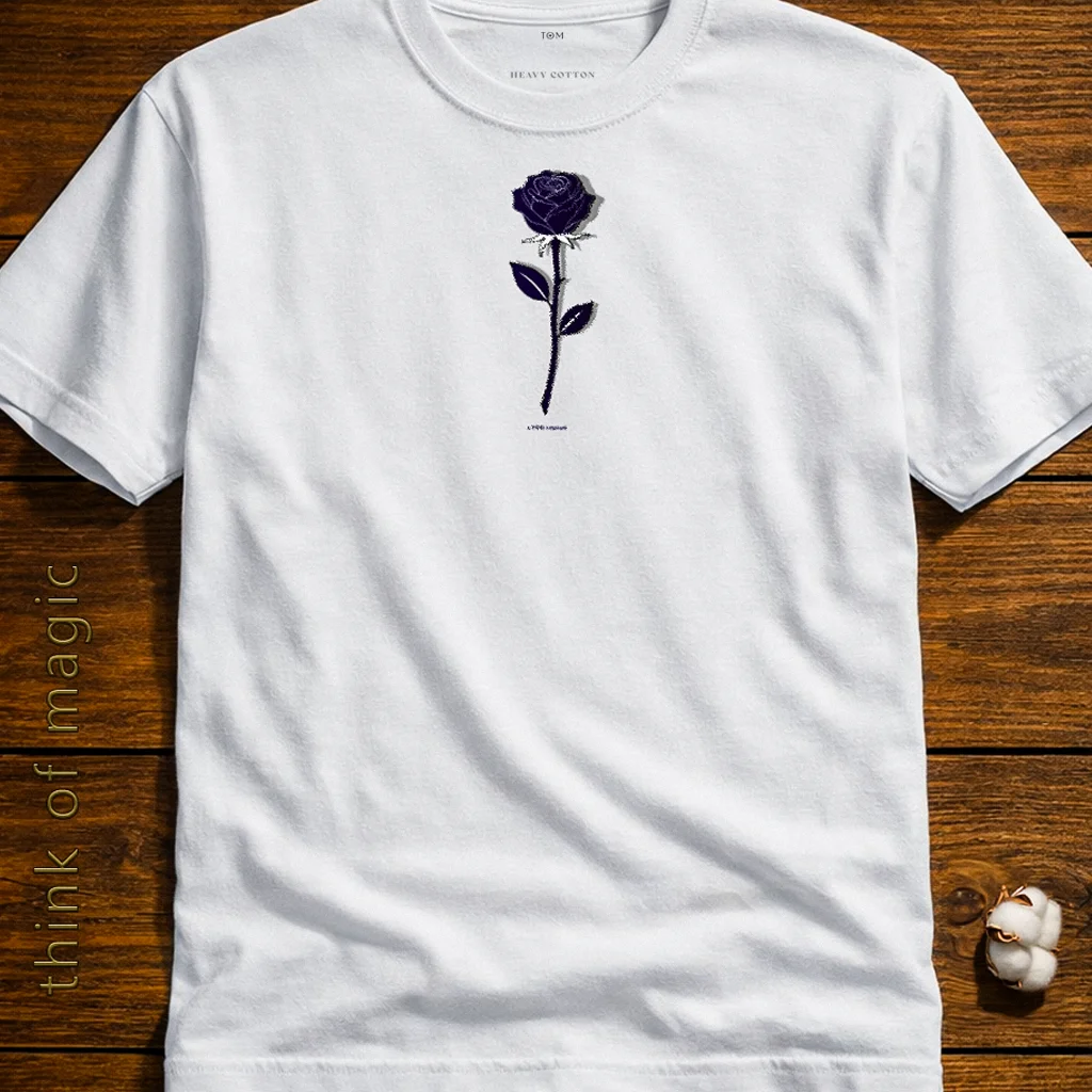 Damen T-Shirt "Blue Rose" - Heavycotton