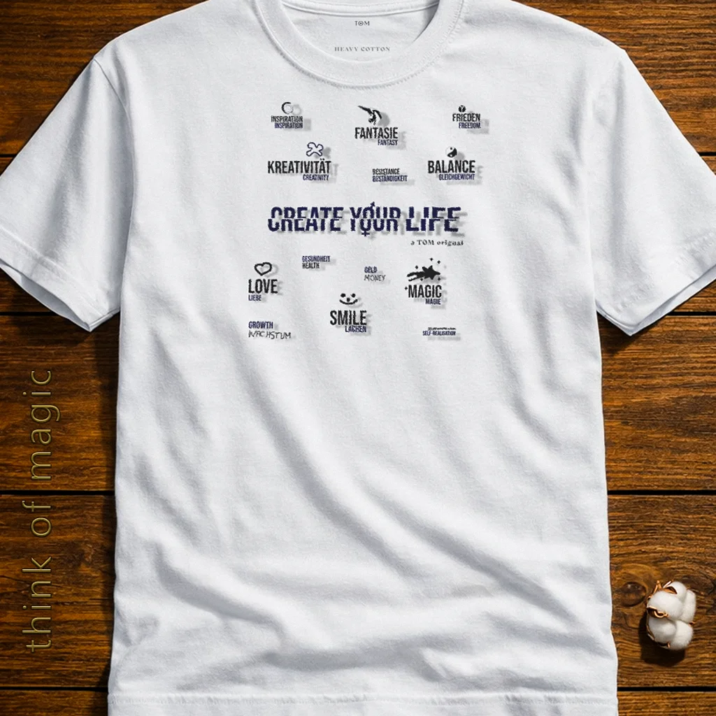 Damen T-Shirt "Create your Life" - Heavycotton