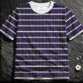 Damen T-Shirt "Skulls & Stripes"-Darkpurple