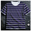 Tom Damen Styleshirt "Skulls & Stripes"- dark purple