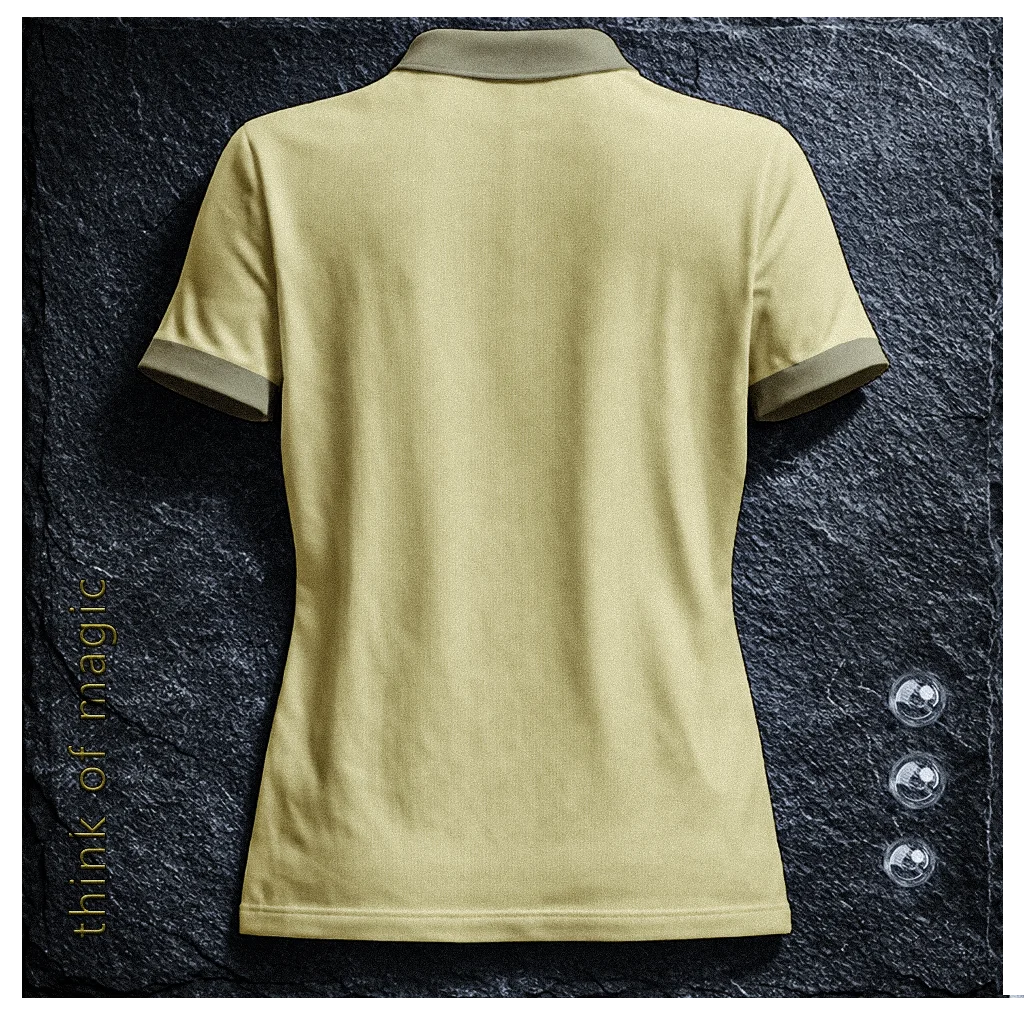 Tom Damen Poloshirt "Soft Fit" - creme-gold
