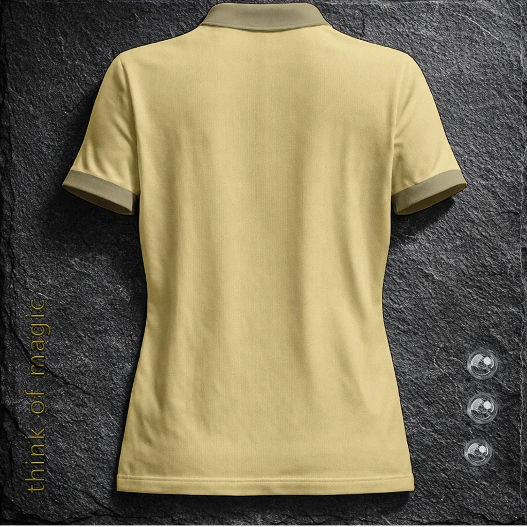 Damen Poloshirt "Soft Fit" - Creme-Gold