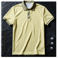 Tom Damen Poloshirt "Soft Fit" - creme-gold