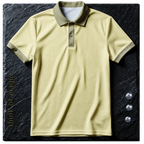 Tom Damen Poloshirt "Soft Fit" - creme-gold