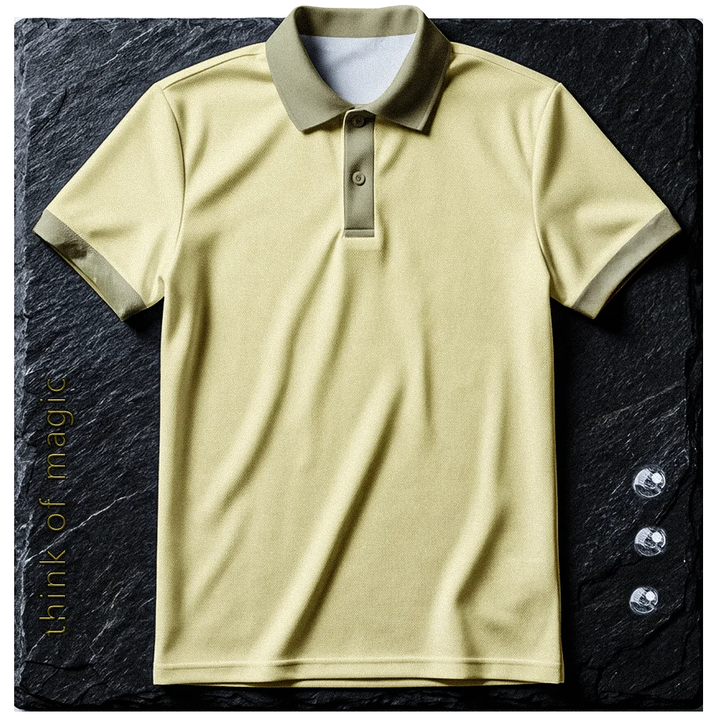 Tom Damen Poloshirt "Soft Fit" - creme-gold