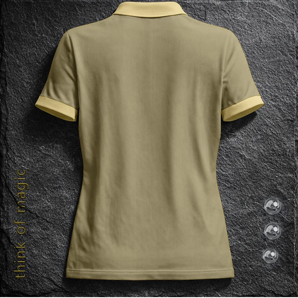 Damen Poloshirt "Soft Fit"-Gold-Creme