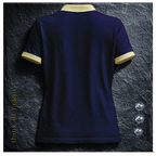 Tom Damen Poloshirt "Soft Fit" - dark purple-creme