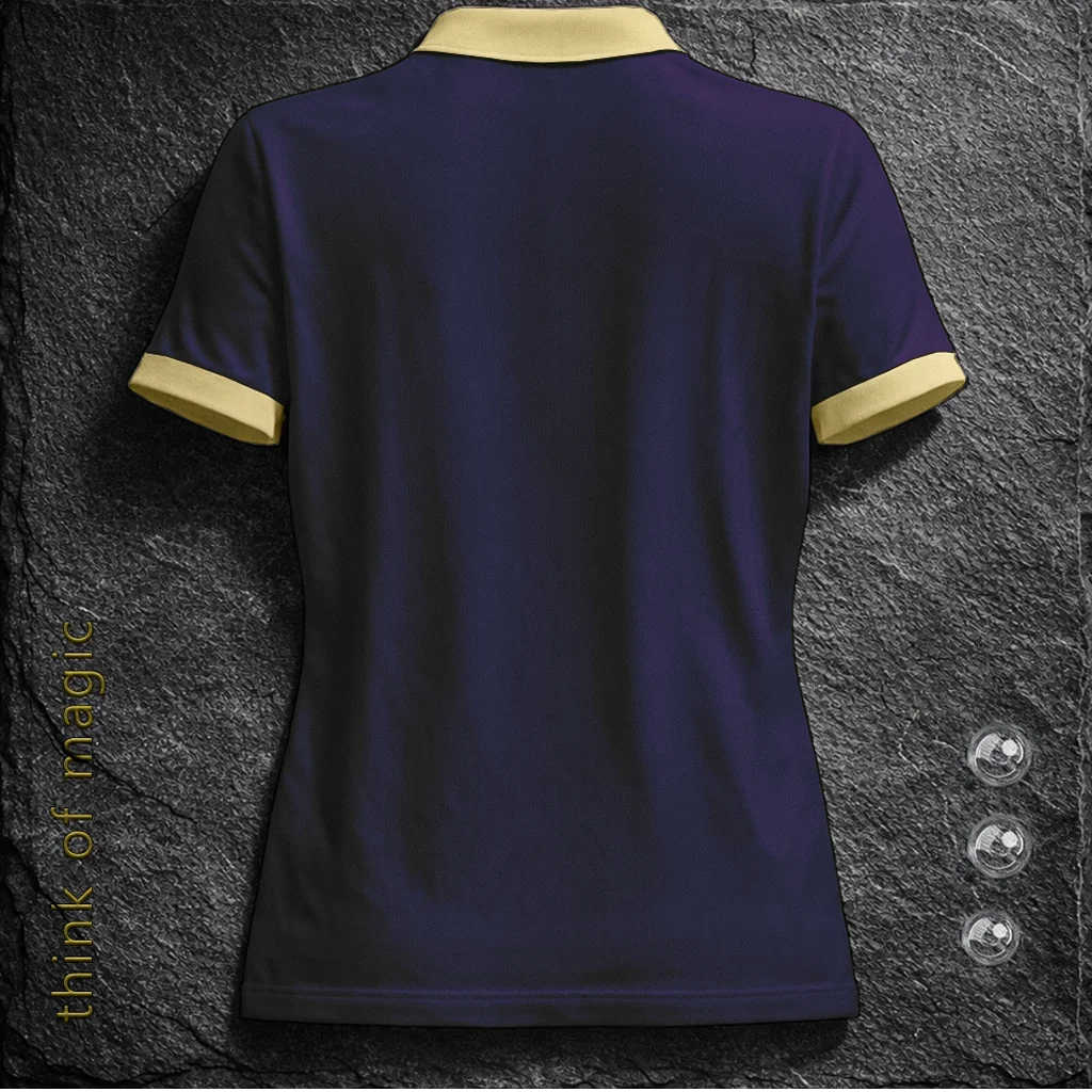 Damen Poloshirt "Soft Fit" - Darkpurple-Creme