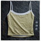 Tom Damen Tanktop "Strap Top" - creme