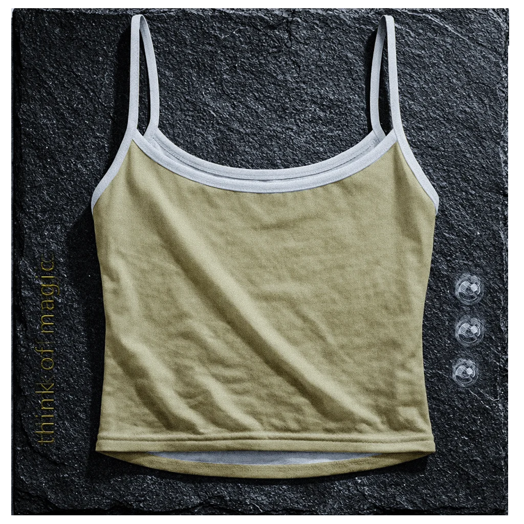 Tom Damen Tanktop "Strap Top" - creme