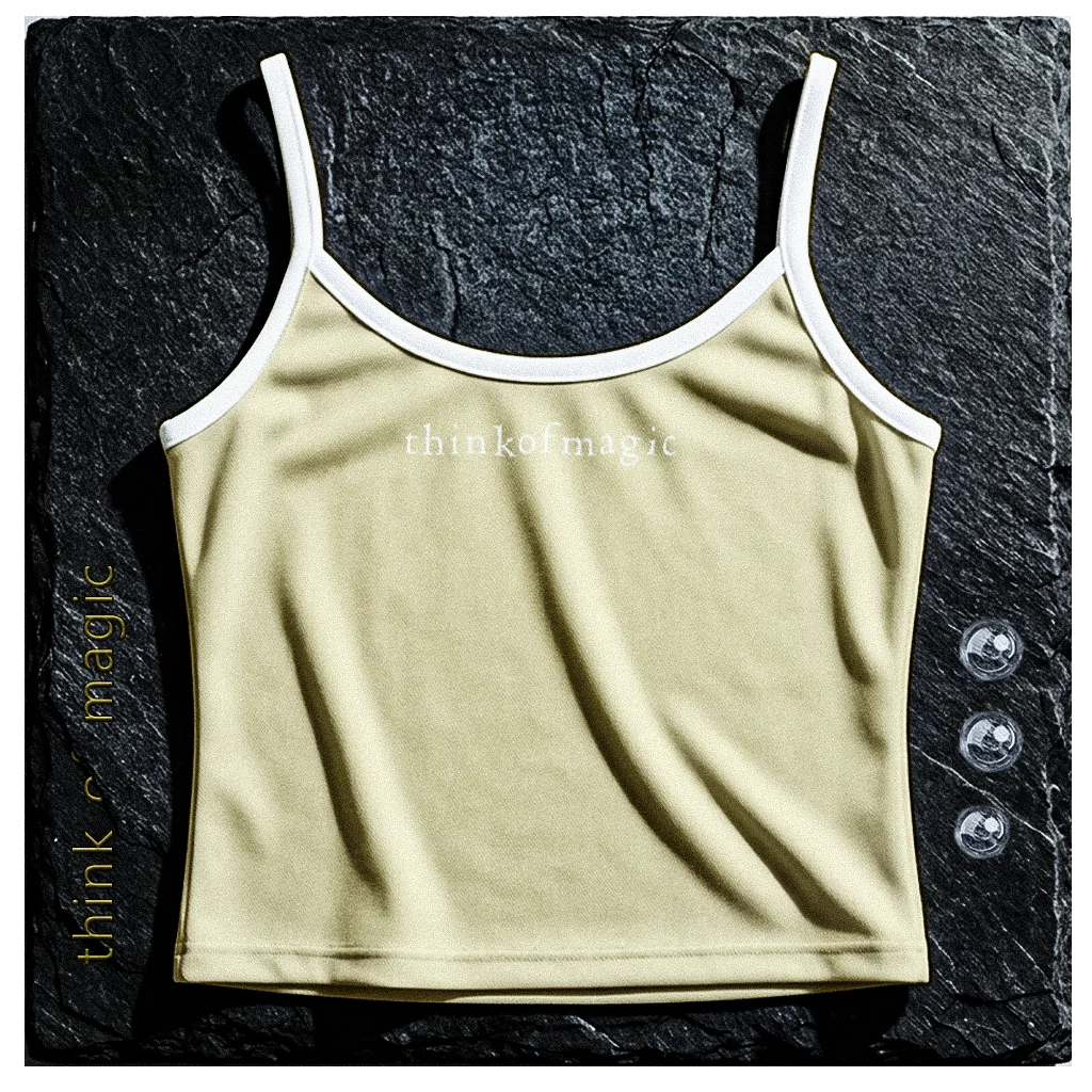 Tom Damen Tanktop "Strap Top" - creme