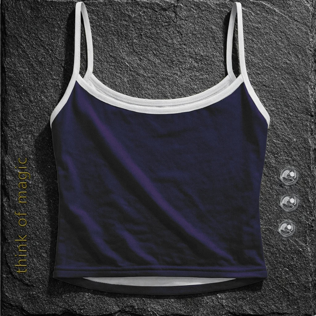 Damen Strap Top - Darkpurple