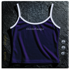 Tom Damen Tanktop "Strap Top" - dark purple