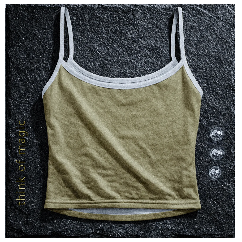 Tom Damen Tank Top "Strap Top" - gold