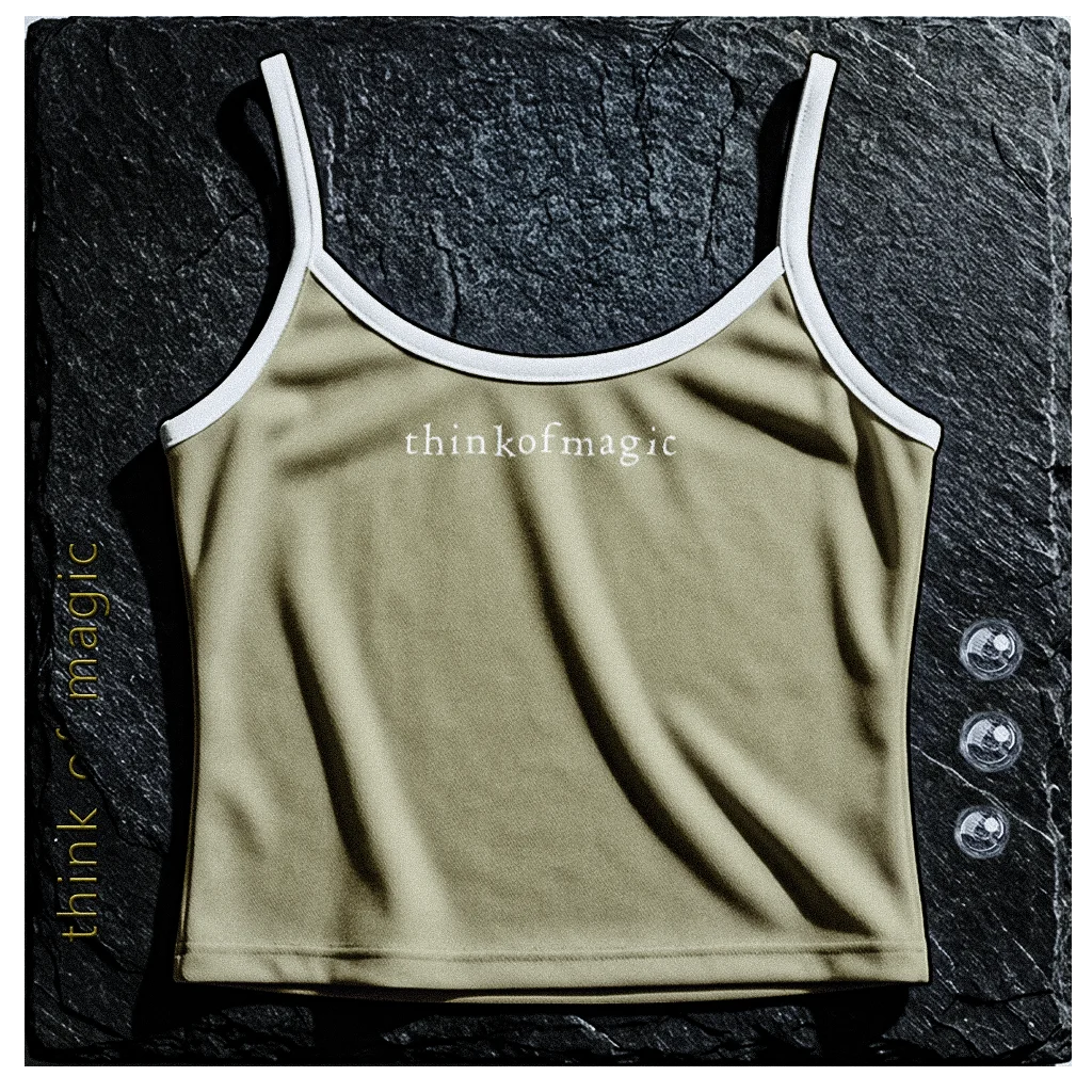 Tom Damen Tank Top "Strap Top" - gold